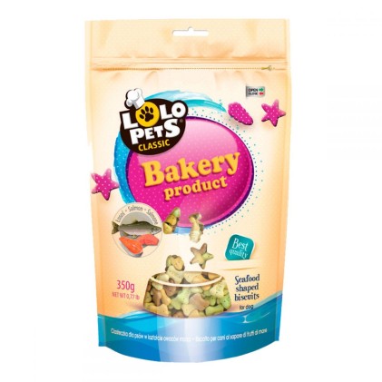 Lolo Pets Classic Bakery Бісквіти для собак з лососем