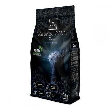 Rex Natural Range Cats Chicken & Rice Сухий корм для кішок з куркою і рисом