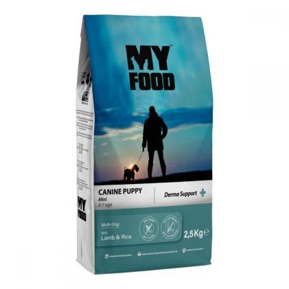 Myfood Canine Puppy Mini Derma Support Lamb & Rice Сухой корм для щенков мелких пород с ягненком и рисом