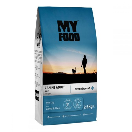 Myfood Canine Adult Mini Derma Support Lamb & Rice Сухой корм для cобак мелких пород с ягненком и рисом