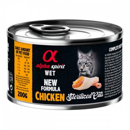 Alpha Spirit Chicken Sterilized Консервы для стерилизованных кошек с курицей