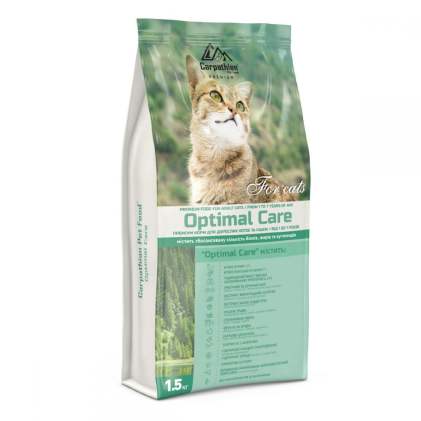 Carpathian Pet Food Optimal Care Сухий корм для кішок з куркою і морським окунем