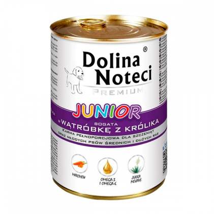 Dolina Noteci PREMIUM Junior Консервы для щенков с печенью кролика