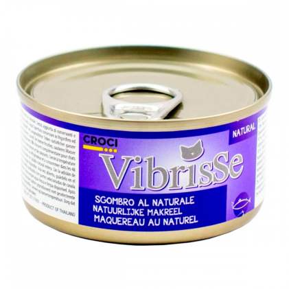 Vibrisse mackerel Консервы для кошек с макрелью в собственном соку
