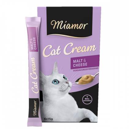 Miamor Cat Cream Malt & Cheese Ласощі для виведення грудок шерсті у кішок