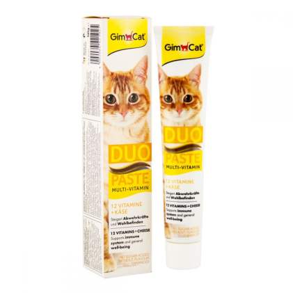 GimCat Multi-Vitamin Duo-Paste Мультивитаминная паста для кошек с сыром