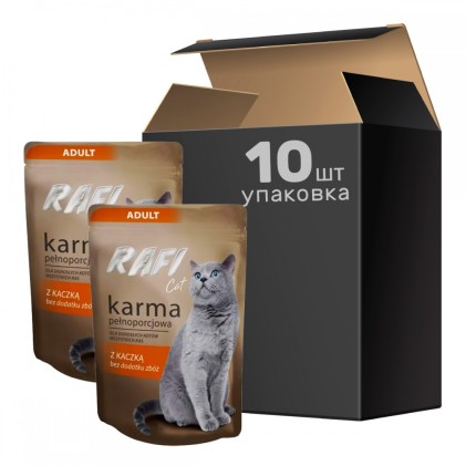Dolina Noteci RAFI Adult Cat (пауч) Консервы для кошек с уткой