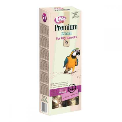 LoLo Pets Premium Smakers for Big Parrots Кормовая добавка для больших попугаев