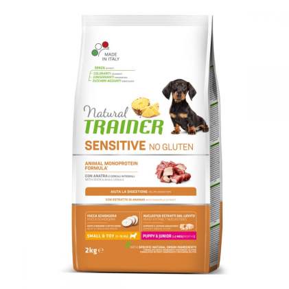 Trainer Natural Sensitive Puppy & Junior Small & Toy Duck Сухий корм для цуценят малих порід з чутливим травленням (качка)