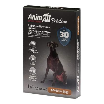 AnimAll VetLine spot-on Капли от блох и клещей для собак от 40 до 60 кг