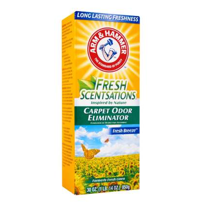 Arm & Hammer Fresh Scentsations Carpet Odor Eliminator (Fresh Breeze) Дезодорант для ковров в виде порошка