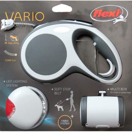 Поводок Flexi Vario M длина 5 м вес до 20 кг (Набор)