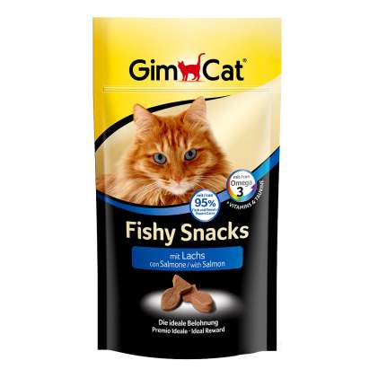 GimCat Fishy Snacks Salmon Лакомства для кошек с лососем