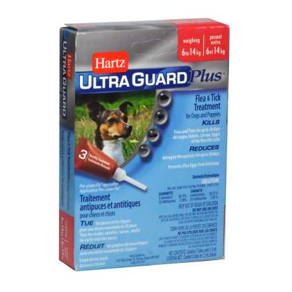 Hartz UltraGuard PLUS Drops Краплі на загривок для собак вагою від 6 до 14 кг