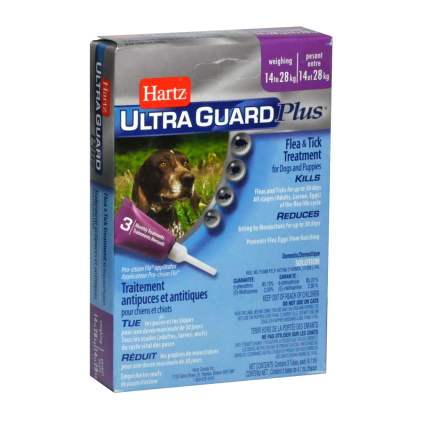 Hartz UltraGuard PLUS Drops Краплі на загривок для собак вагою від 14 до 28 кг