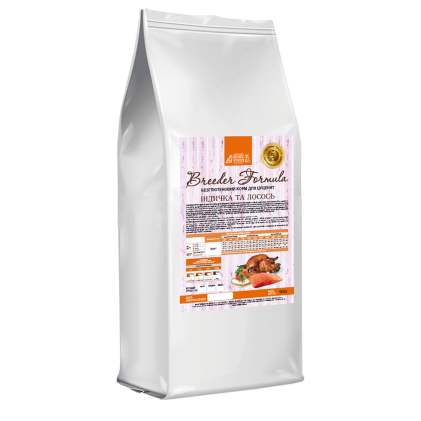 Home Food Breeder Formula Сухой корм для щенков крупных пород с лососем и индейкой
