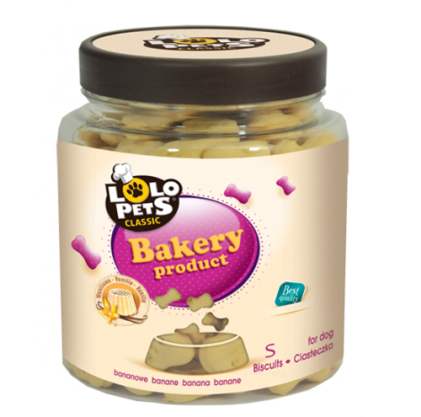 Lolo Pets Classic Bakery S бісквіти для собак зі смаком ванілі