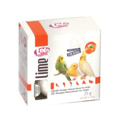 LoLo Pets lime for BIRD Минеральный камень для птиц с АПЕЛЬСИНОМ