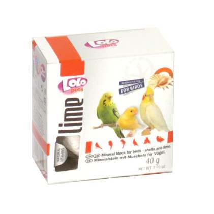 LoLo Pets lime for BIRD Минеральный камень для птиц с РАКУШКАМИ
