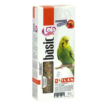 LoLo Pets Smakers BUDGIE Ласощі для хвилястих папуг з фруктами