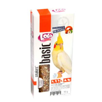 LoLo Pets Smakers COCKATIEL Лакомства для средних попугаев с орехами
