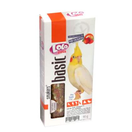 LoLo Pets Smakers COCKATIEL Лакомства для средних попугаев с фруктами