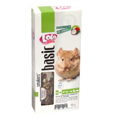 LoLo Pets Smakers CHINCHILLA Ласощі для шиншил з кокосом і пелюстками троянд