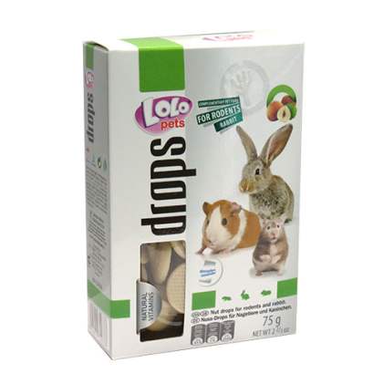 Lolo Pets Drops for RODENTS Дропси з горіхами для гризунів і кролика