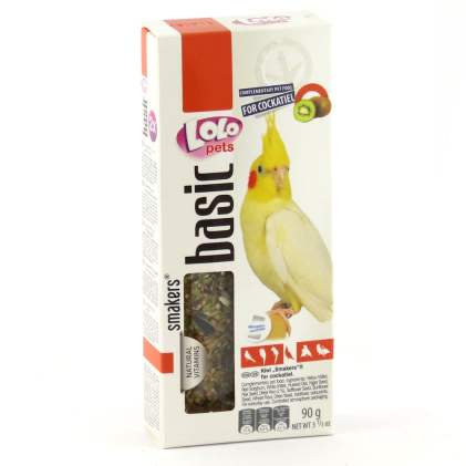 LoLo Pets Smakers COCKATIEL Лакомства для средних попугаев с киви
