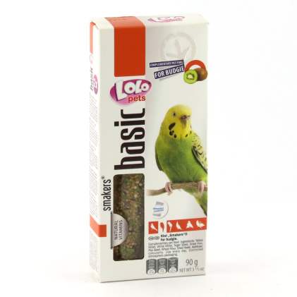 LoLo Pets Smakers BUDGIE Лакомства для волнистых попугаев с киви