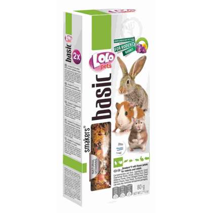 LoLo Pets Smakers Rodents Ласощі для гризунів з пелюстками квітів