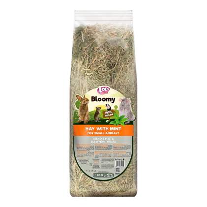 LoLo Pets Bloomy Hay With Mint For Small Animals Сіно для гризунів з М'ятою