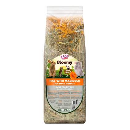 LoLo Pets Bloomy Hay With Marigold For Small Animals Сено для грызунов с цветами Календулы