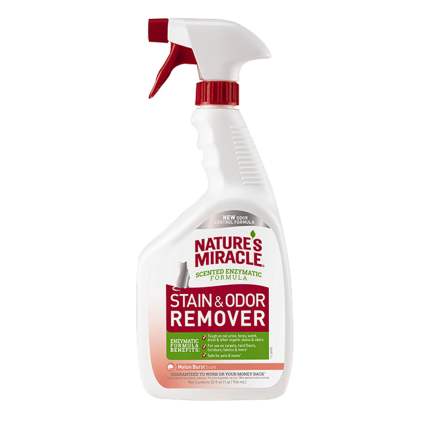 Natures Miracle Stain and Odor Remover Spray Уничтожитель пятен и запаха кошек с ароматом дыни