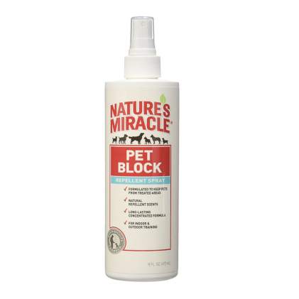 Natures Miracle Pet Block Repellent Spray Cпрей для защита предметов обихода (собаки)