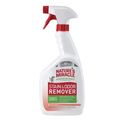 Natures Miracle Stain and Odor Remover Spray Уничтожитель пятен и запаха собак с ароматом дыни