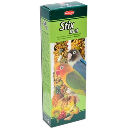 Padovan (Падован) Stix Parakeets Fruit палочки из зерен с фруктами для средних попугаев