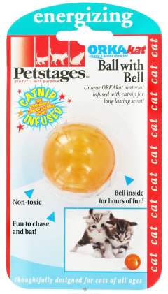 Petstages Orka Catnip Ball with Bell м'ячик з дзвоником і котячою м'ятою