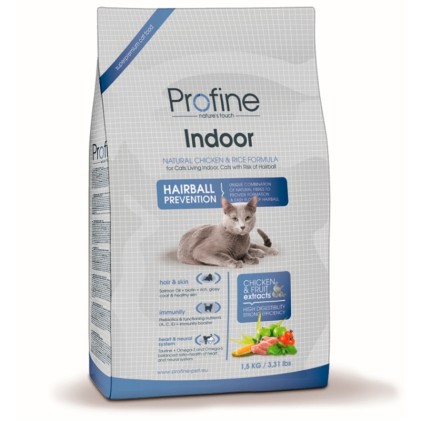 Profine Indoor Chicken and Rice курица и рис для котов и кошек содержащихся в помещении