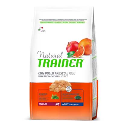Trainer NATURAL Adult MEDIUM With Chicken and Rice Сухий корм для собак з куркою і рисом