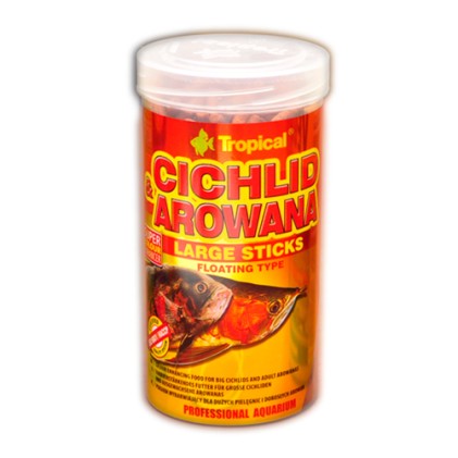 Tropical Cichlid & Arowana Large Sticks корм у вигляді гранул для цихлід і арован