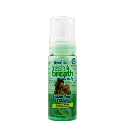 TropiClean Instant Fresh Foam Мятная пенка чистое дыхание для кошек и собак