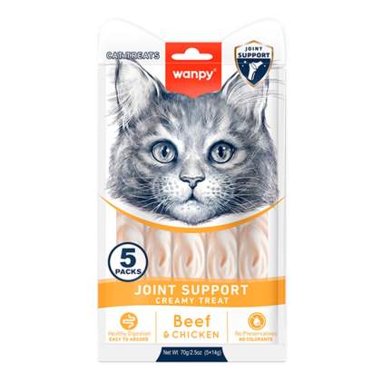Wanpy Functional Creamy Lickable Treat Joint Support Функціональні рідкі ласощі для кішок, для суглобів