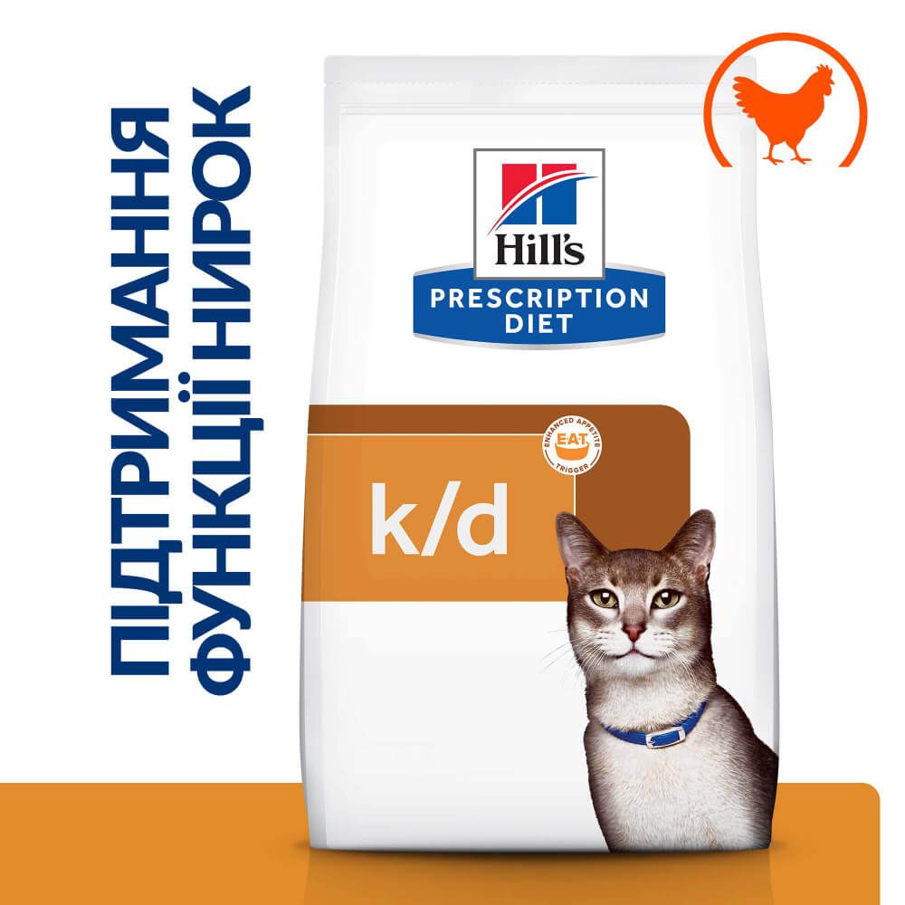 Hills Prescription Diet Kidney Care k/d Chicken Лечебный корм для