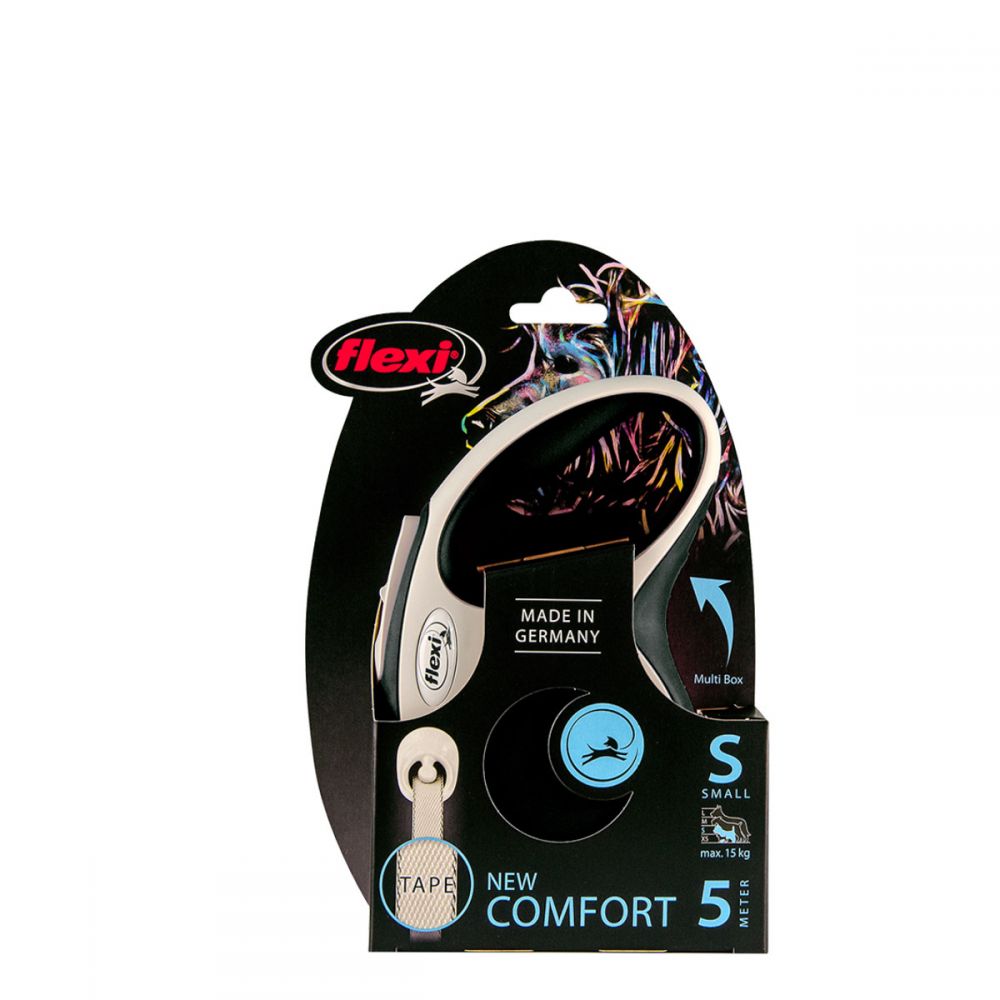 Повідець Flexi Comfort Soft Grip S довжина 5 м вага до 15 кг